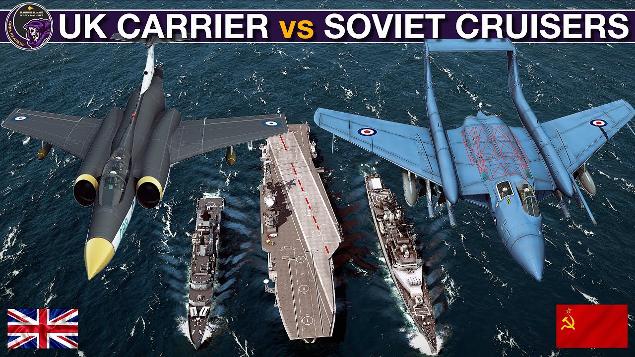 1960's UK Carrier Group vs 1960's Soviet Cruiser & Tu-16 Group | Sea Power