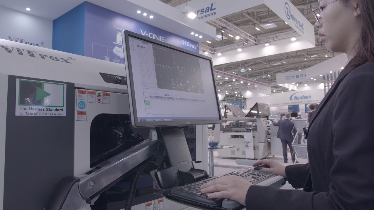 ViTrox demonstrate V510i AOI system at Productronica 2017