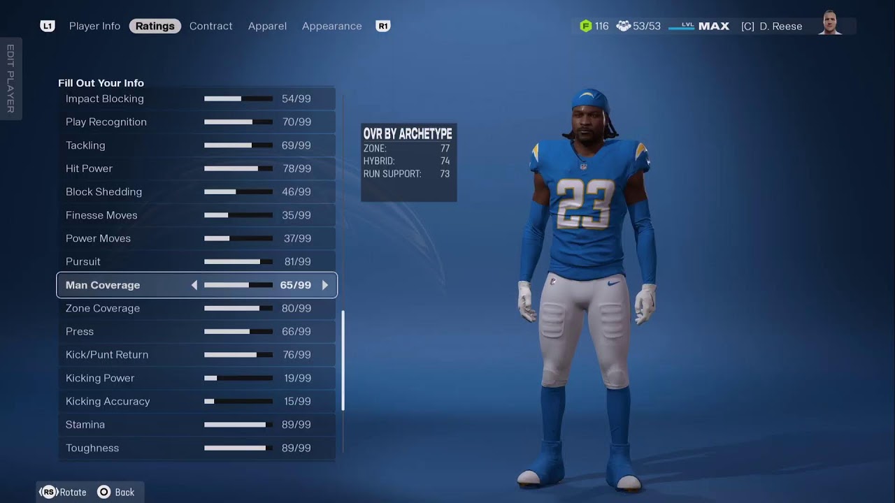 M26 The Colosseum wk 16 Player Upgrades