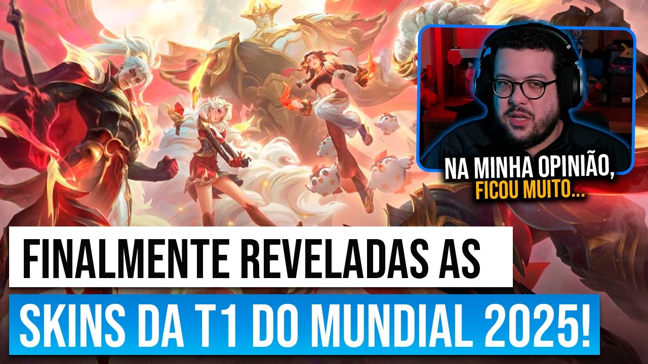 Melhores Skins do Mundial? Reveladas as skins T1 2025!
