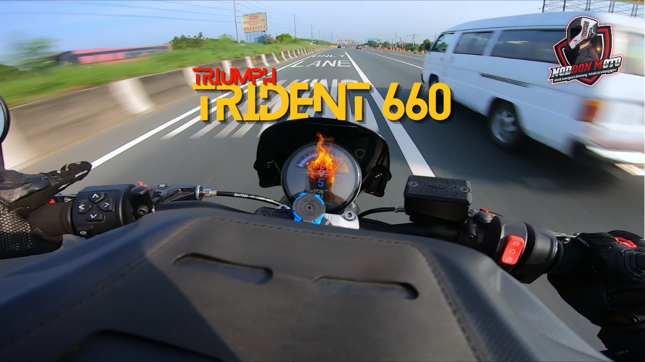 On board a Triumph Trident 660 | Full Power | Noddon Moto