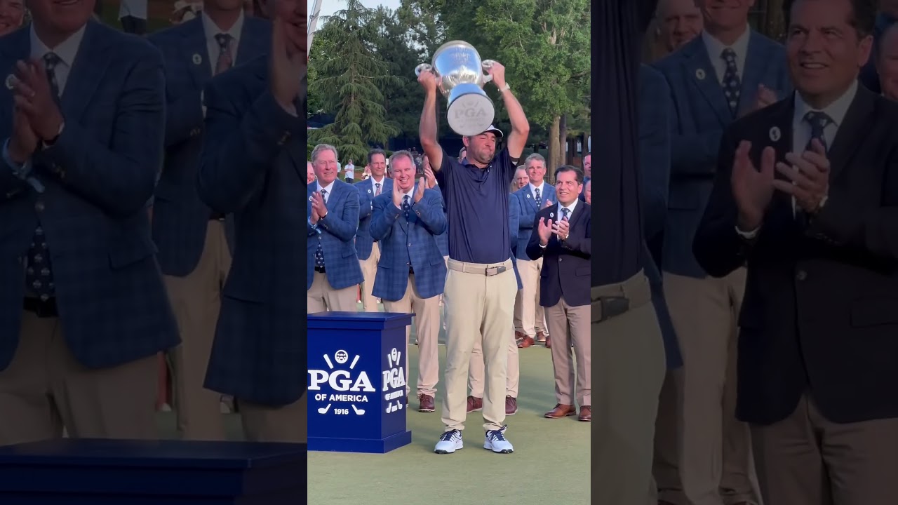 BTS of the PGA Championship Wanamaker Trophy Presentation