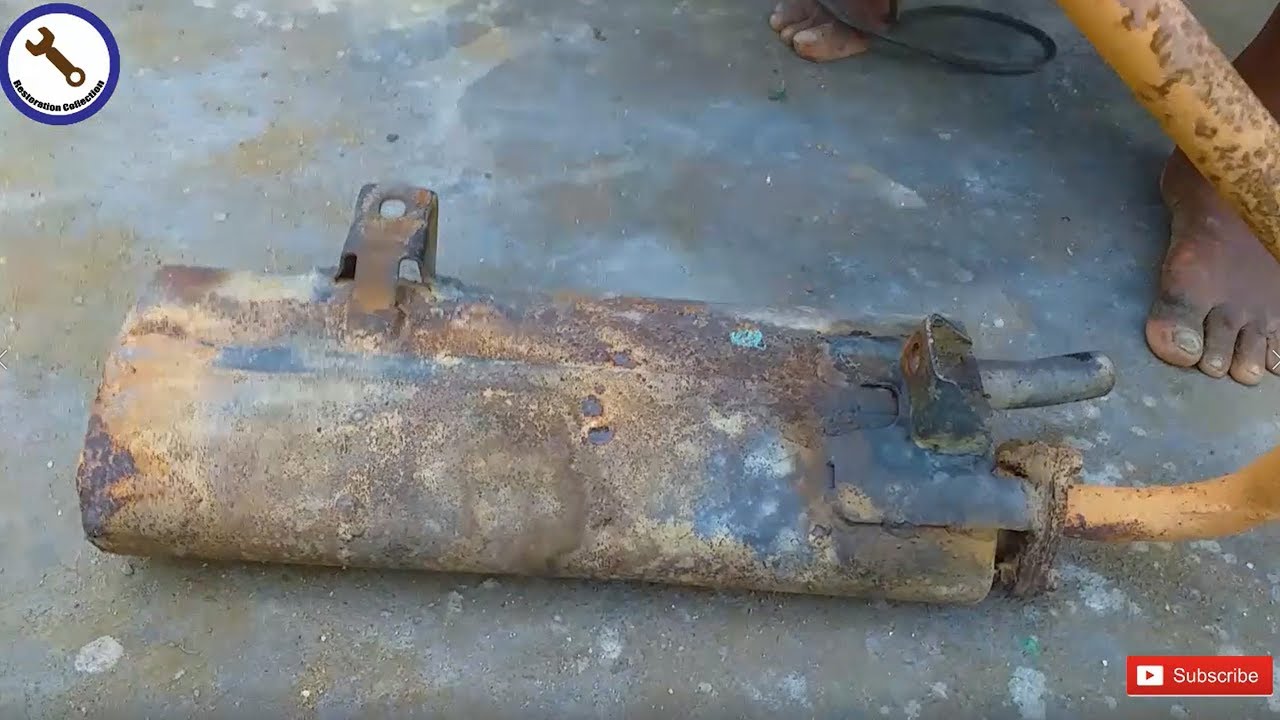 Restoration of four stroke three wheeler silencer