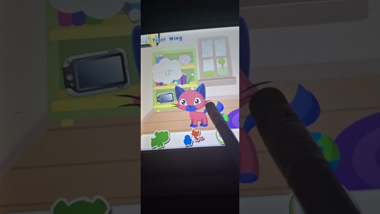 Oliver is thinking a bubble on pet pad party game on your leappad ultra.