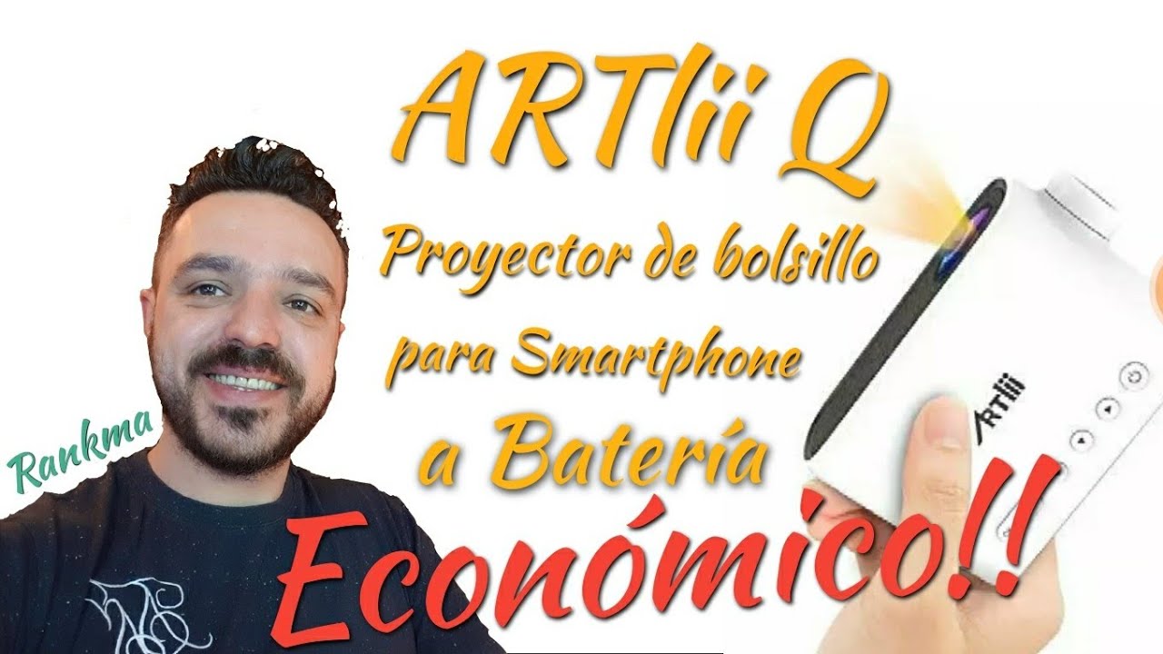 EL MEJOR PROYECTOR A BATERIA!! ARTlii Q! [Pruebas con Ps5][Descuento de 5€] [*conecta tu smartphone]
