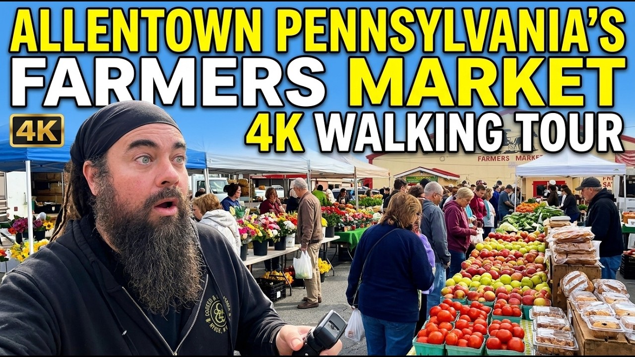 Allentown Pennsylvania Farmers Market Walking Tour [4K] (2026)