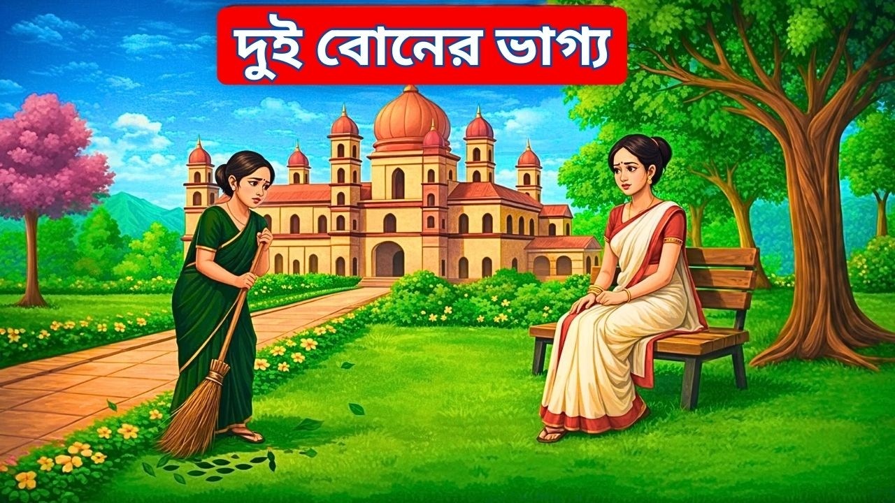 দুই বোনের ভাগ্য | Moral story bangla | Bangla cartoon golpo | Bangla pond story
