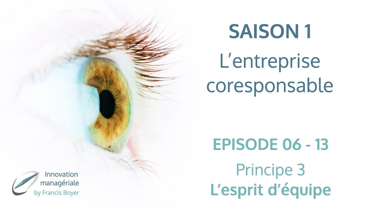 E6 - 13 Entreprise coresponsable, principe n°3 : l'esprit d'équipe