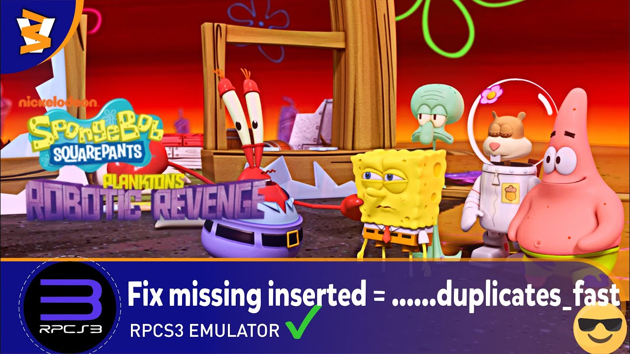 RPCS3 v0.0.37-17996 - SpongeBob SquarePants: Plankton's Robotic Revenge (Playable/Vulkan)
