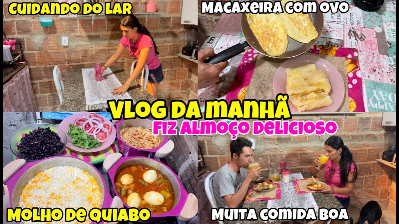 VLOG DE ROTINA / CAFÉ DA MANHÃ / DEI UMA FAXINA GERAL + TOUR PELA CASA LIMPA / ALMOÇO COMPLETO