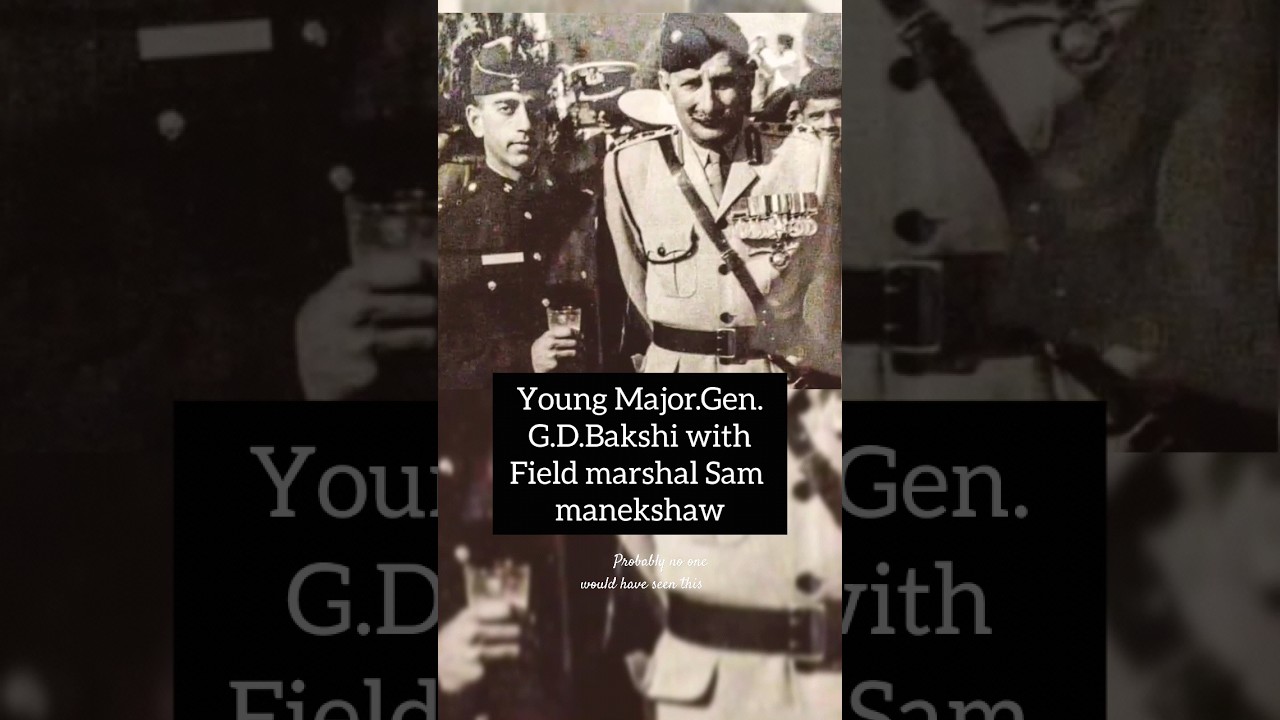 Major.Gen.G.D.Bakshi with Field marshal Sam manekshaw #sammanekshaw#sambahadur #samबहादुर #gdbakshi