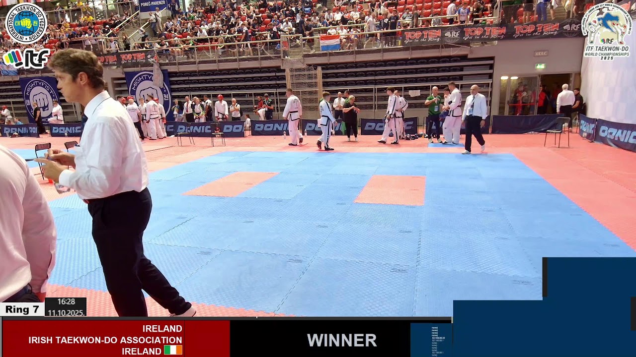 2025-10-11   pm   Ring 7   ITF Taekwon-Do World Championships