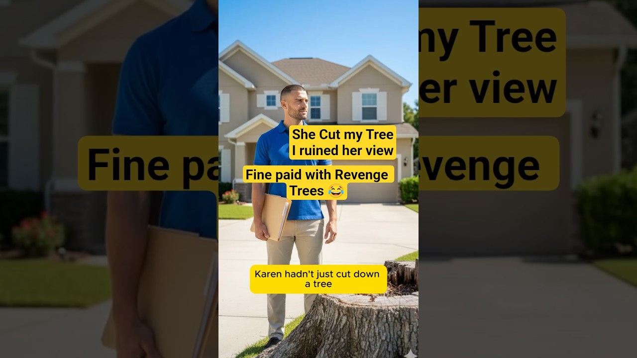 she cut down my Tree.. I ruined her view.. #angryKaren #revengestory
