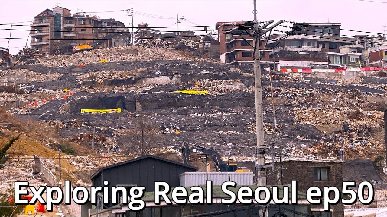 완전히 파괴된 한남동 옛 동네 그리고 고개 넘어 옥수동 4KㅣASMRㅣNOISEㅣExploring Real Seoul ep50