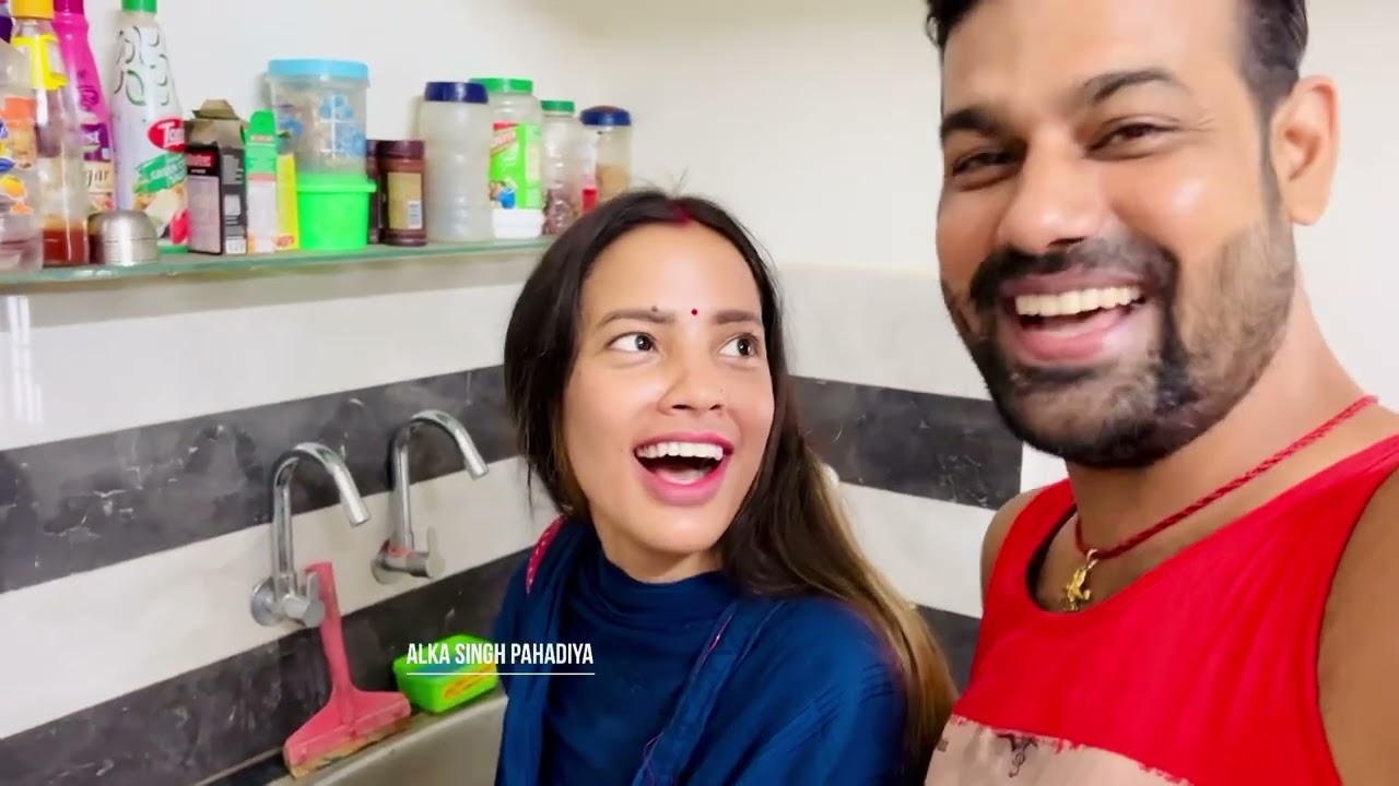 सासु माँ के हाथों का बेसन की सब्ज़ी, हुवा कंपीटिशन / Alka Singh Pahadiya Vlogs