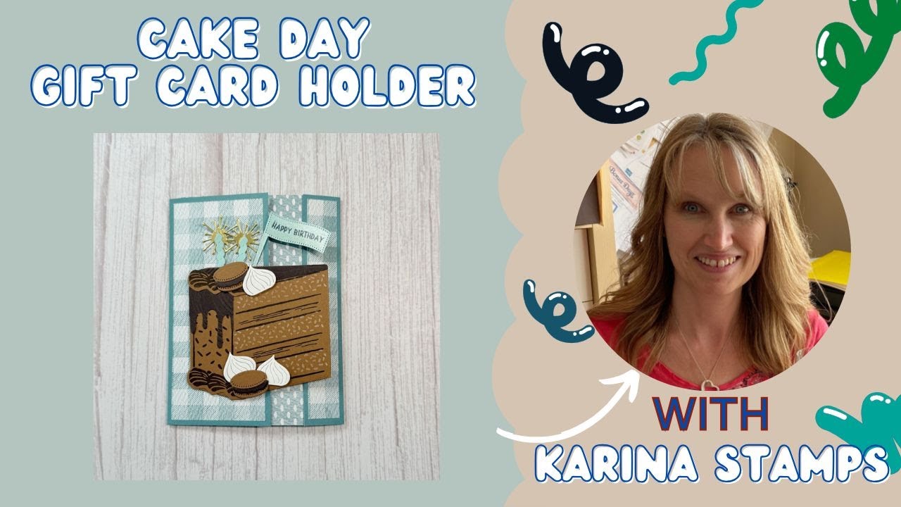 Easy Birthday Gift Card Holder Tutorial | Stampin&rsquo; Up! Cake Day Bundle