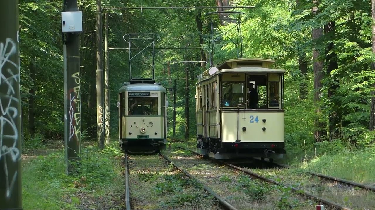 Historische Sonderfahrten bei der Woltersdorfer Straßenbahn beim Sommerfest am 01.07.2023