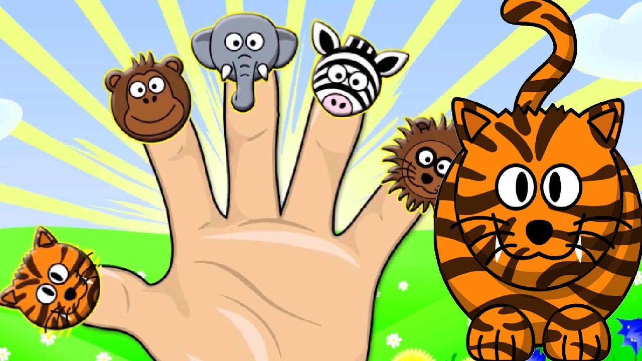 Animals Finger Family Song | Wild Animal Fingers Song for Toddlers | Kids Learning Videos