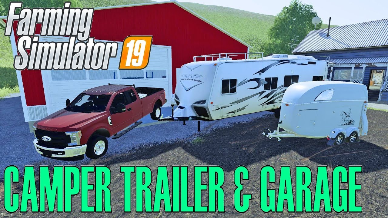 Farming Simulator 19 | Новый гараж и кемпер | F250 | Серия 
