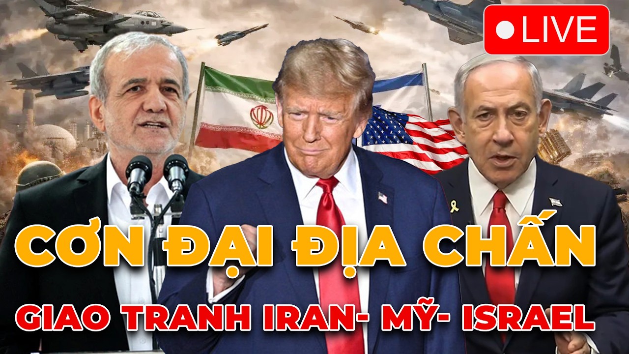 🔴[TRỰC TIẾP] Tên lửa Iran đang khiến Mỹ và Israel quay cuồng