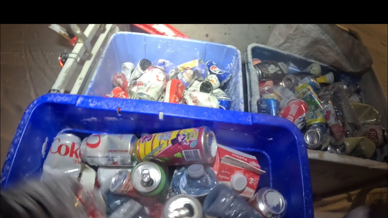 Wednesday night collecting empties ￼