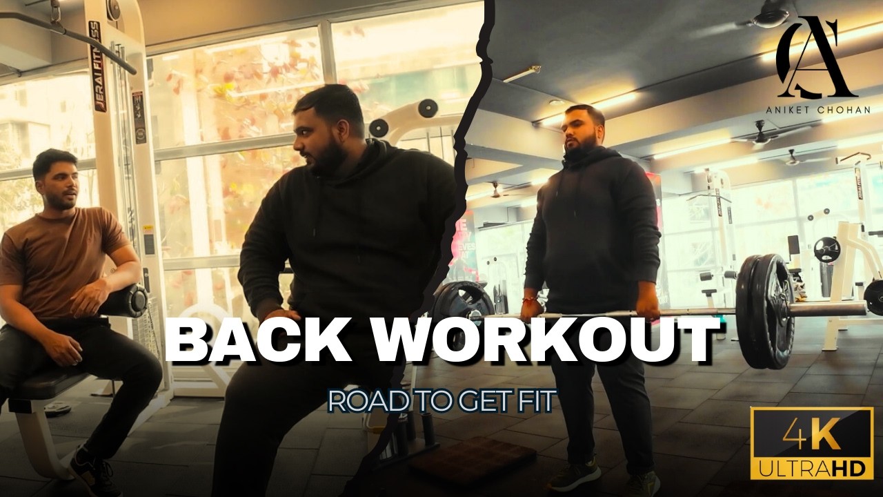Intense BACK WORKOUT | Coach.  Aniket Bansode | Road To Get Fit | GYM VLOG.