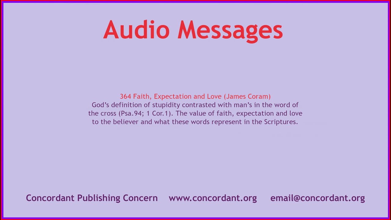 364 Faith, Expectation and Love (James Coram)