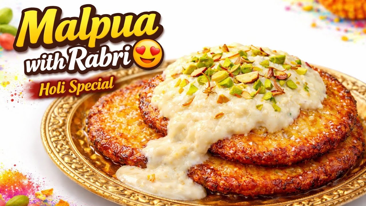 Malpua with Rabri Recipe | Holi Special Malpua | Step By Step इसके बिना होली बिल्कुल अधूरी है |