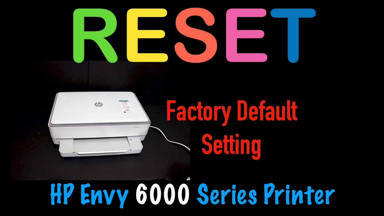 HP Envy 6000 Reset To Factory Default Setting, Reset WiFi, review !!