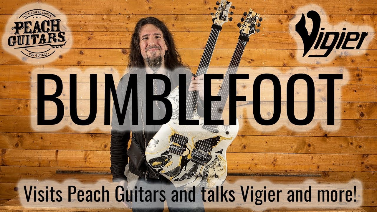 Ron "Bumblefoot" Thal at Peach Guitars!