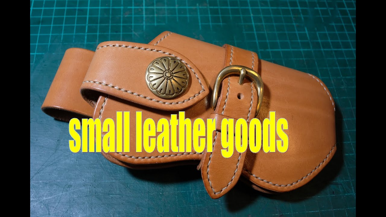 making a western cowboy style smartphone leather holster leathercraft