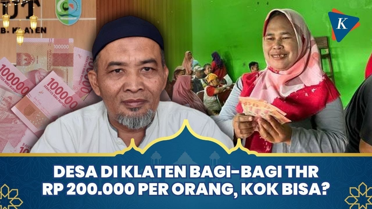 Desa di Klaten Bagi-bagi THR Lebaran ke Warga Rp 200.000, dari Mana Uangnya?