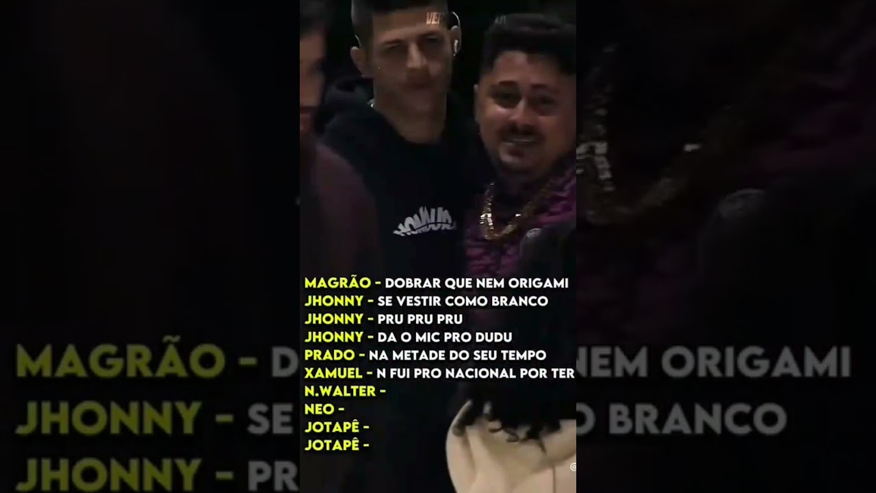 Melhores rima da  BDA 6 anos