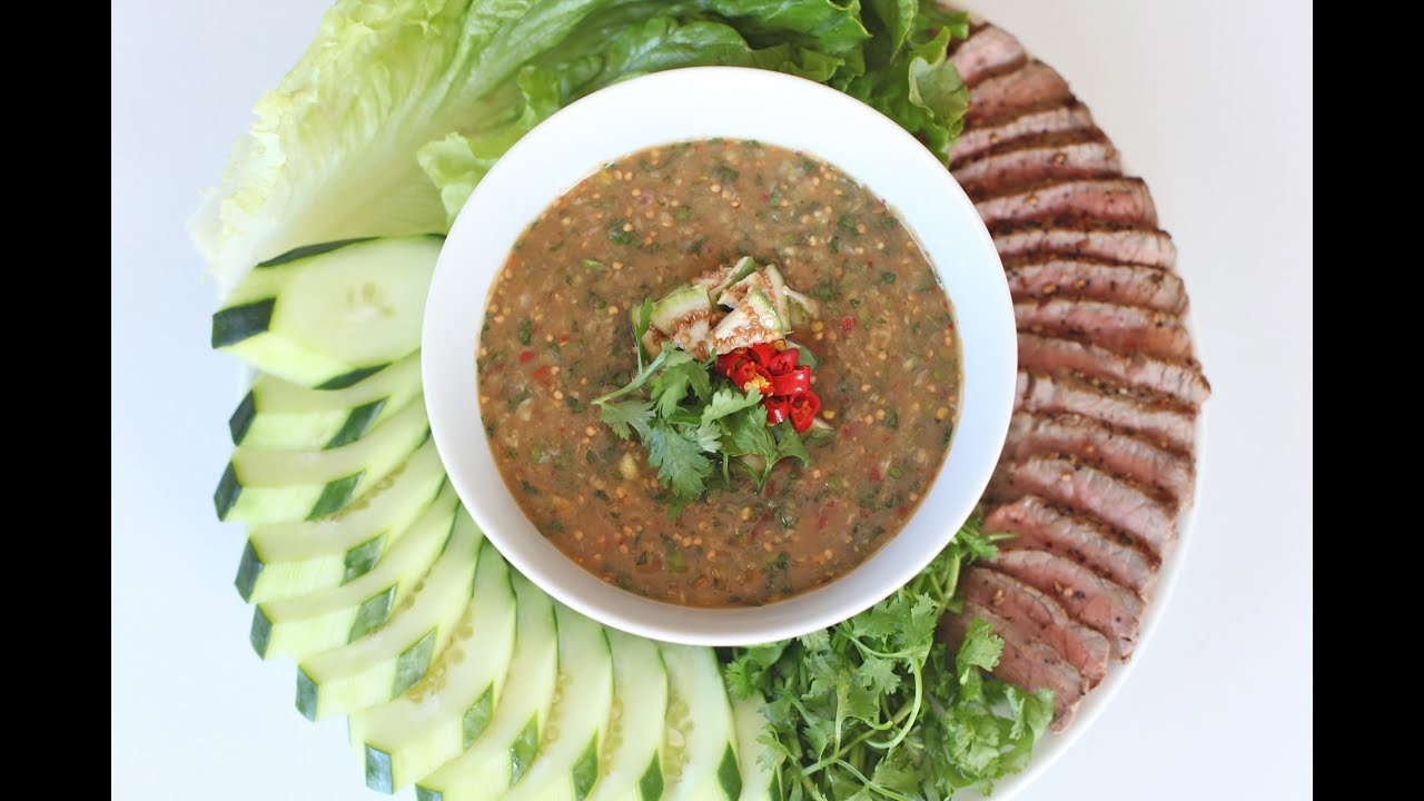 Prahok Dipping Sauce with Steak