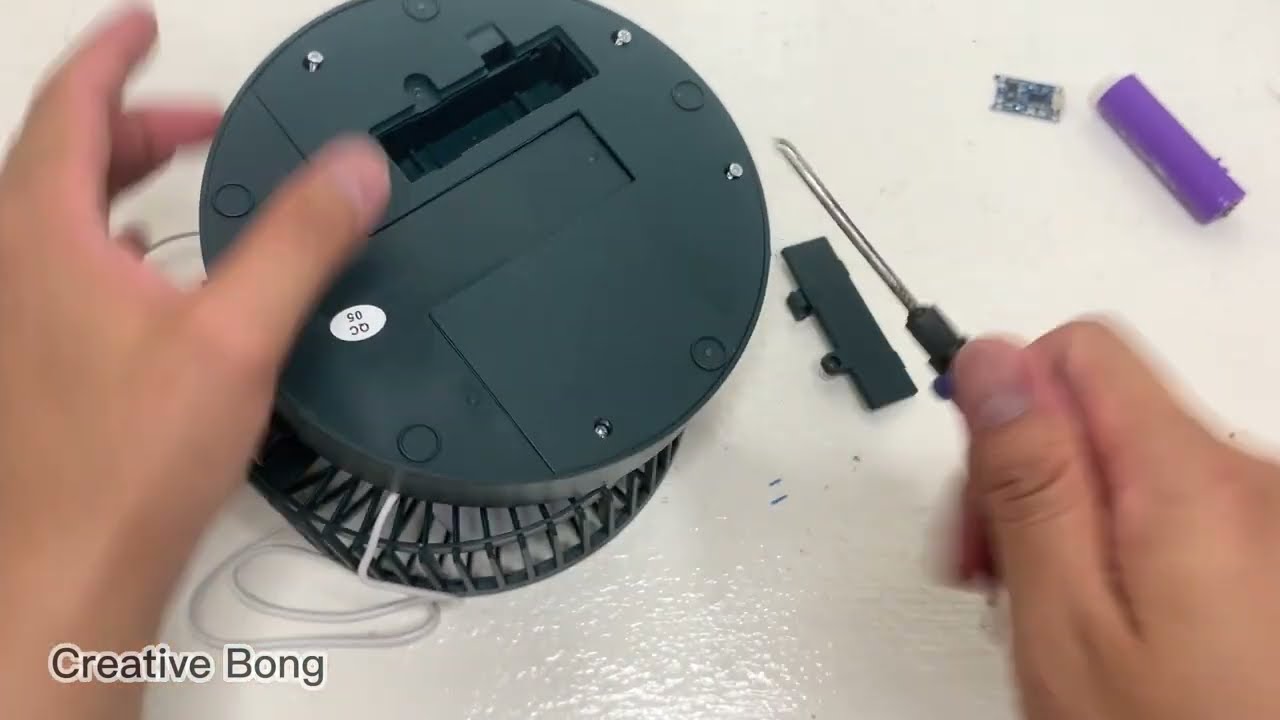 How to Make upgrade Rechargeable Fan to battery