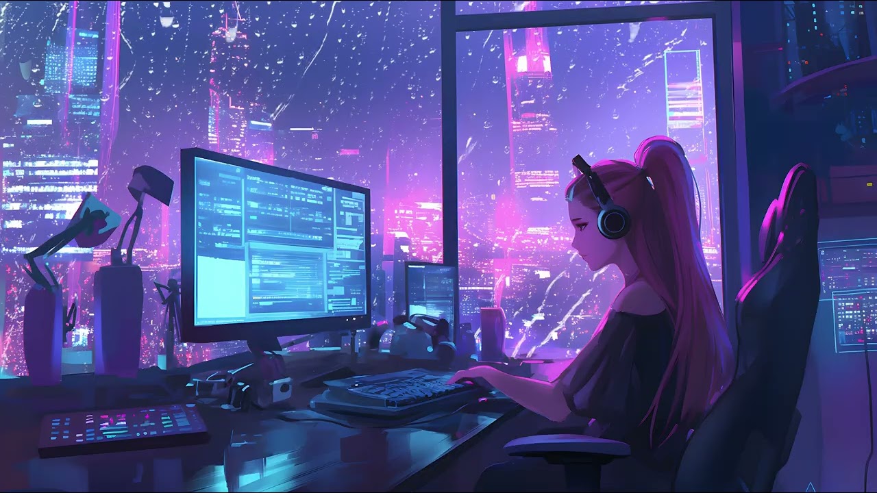 「Chill Lofi Music」Lofi Rainy Night Memo. 012.Sleep Aid / Study / Reading / Pure Music White Noise