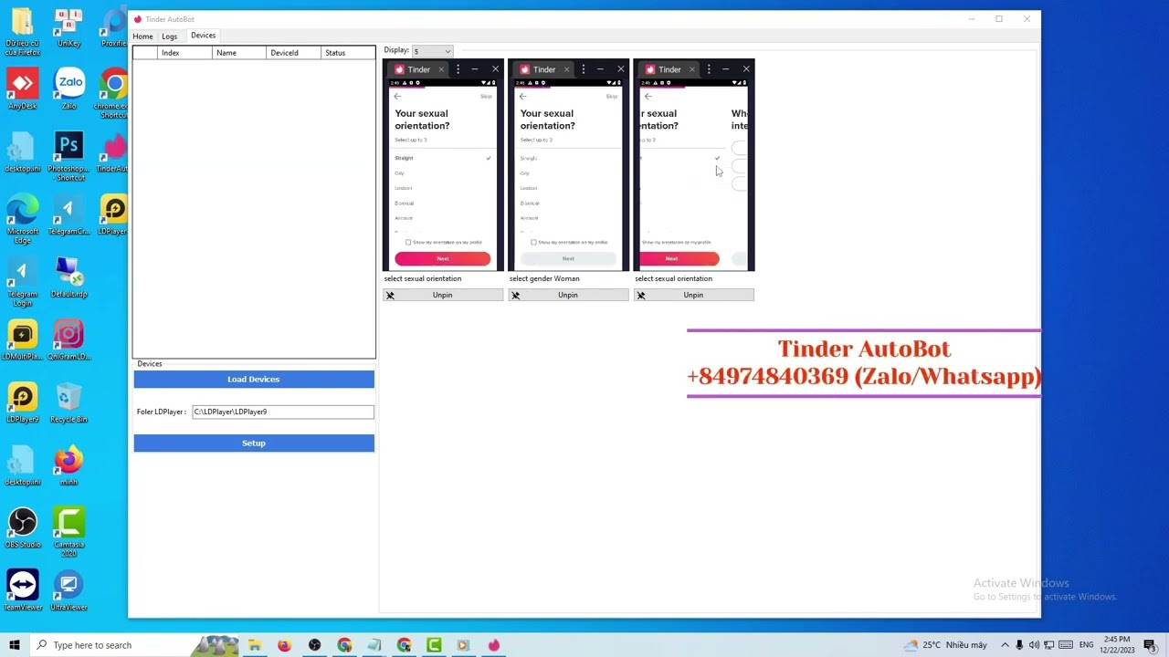 Tinder Autobot reg & auto tinder nhanh như chớp #mmo #tinder #tinderauto #tool #congcummo #software