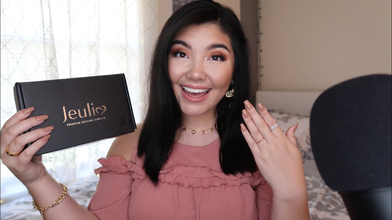 ASMR Jeulia jewelry unboxing