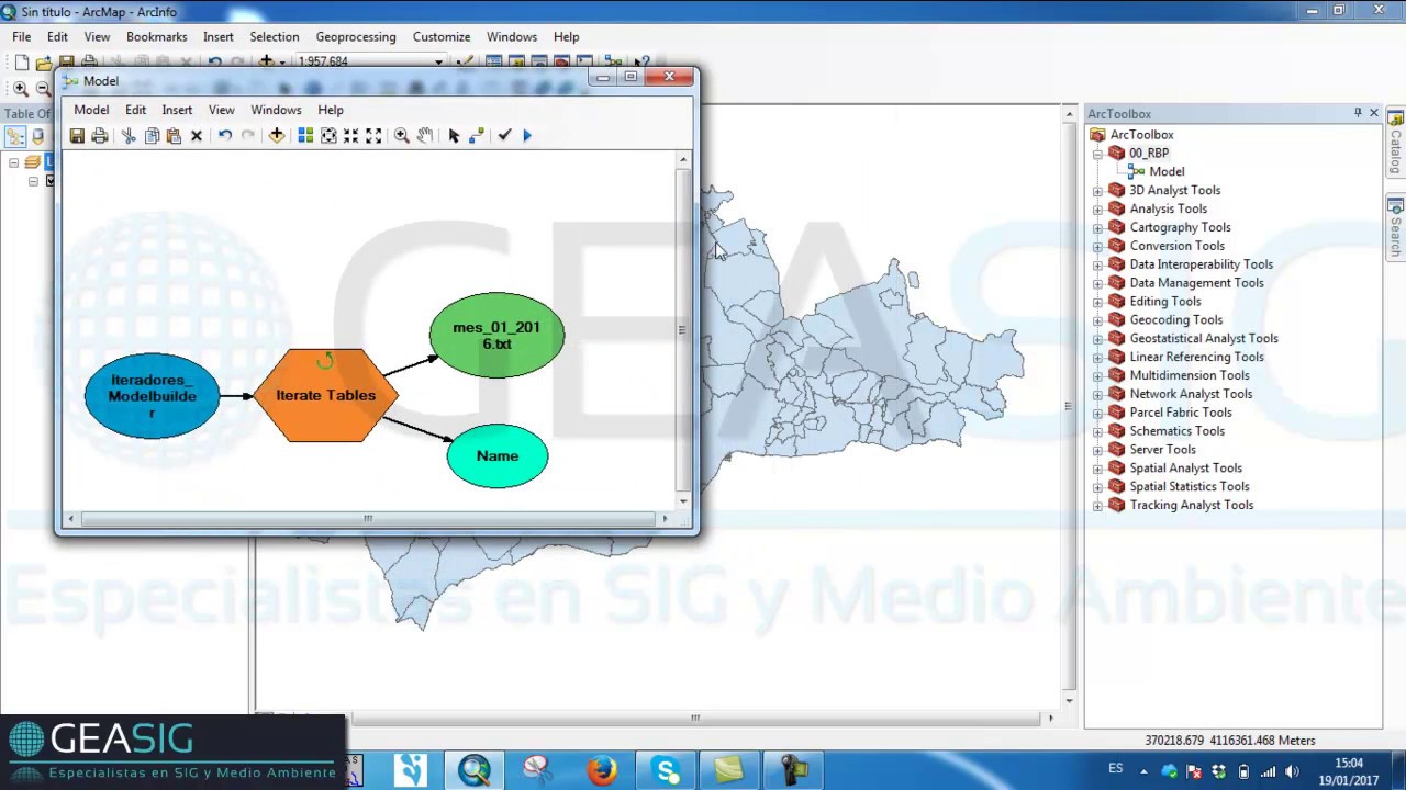 Iteradores de Tablas con Modelbuilder