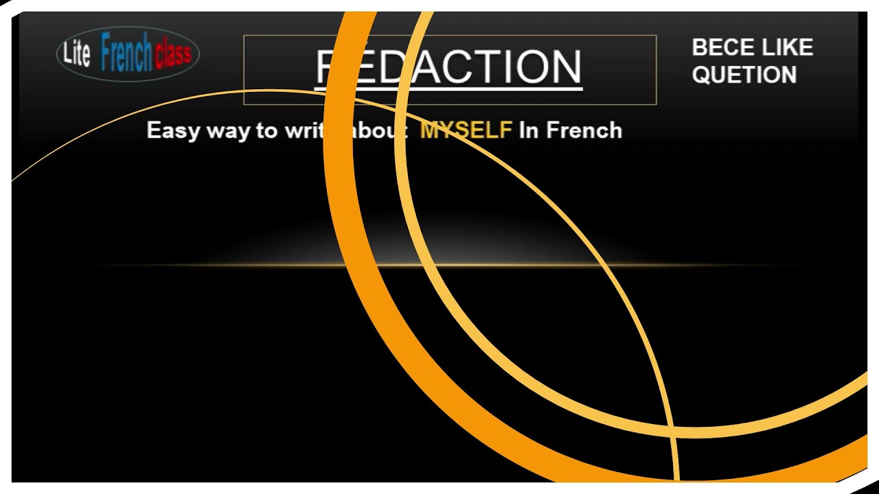BECE like FRENCH questions and Answers Paper 2. Description HOW TO DESCRIBE YOURSELF in French.