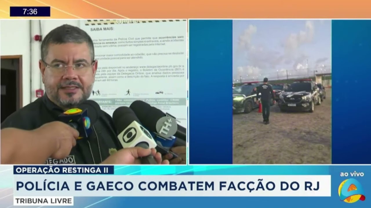 Tribuna Livre - Polícia e Gaeco combatem facção do RJ na Operação Restinga II - Parte 02
