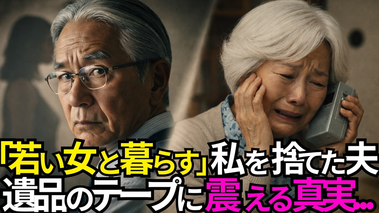 【感動する話】「若い女と暮らすから出ていけ！」全財産を持って消えた夫→夫の遺品からボイスレコーダーが見つかり、再生した瞬間私は泣き崩れた。