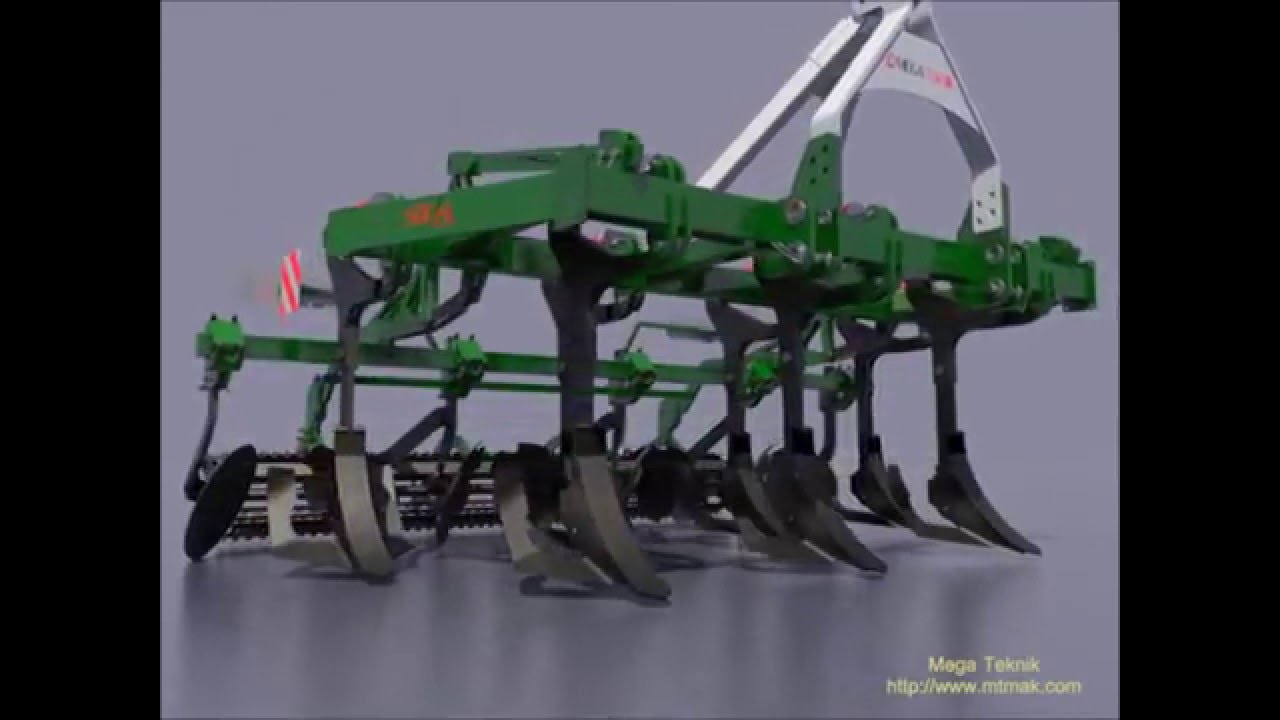 Mega Teknik - Sürek A Seri Kültivatör 3D Animasyon