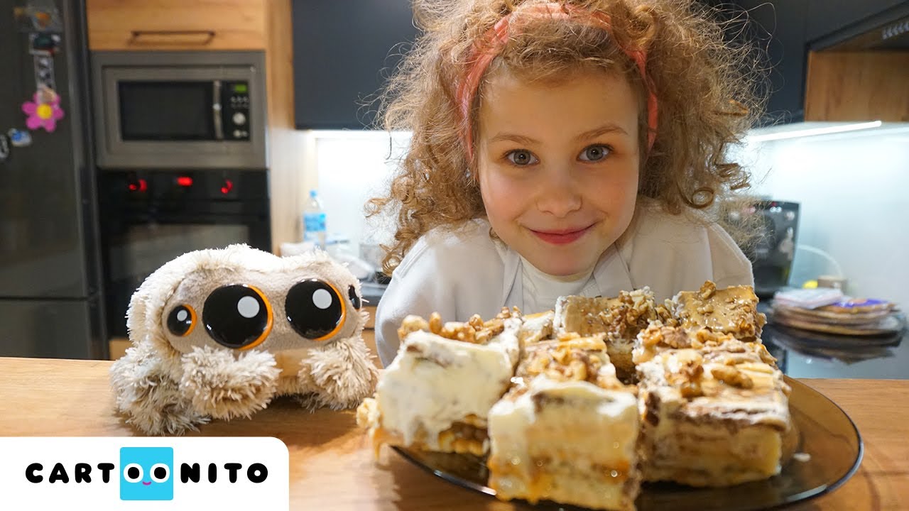 🧁WOW! #PająkLucas i Kalinka robią domowe Snickersy?! 🍫 #diydladzieci #ŁatwePrzepisy @CartoonitoPL