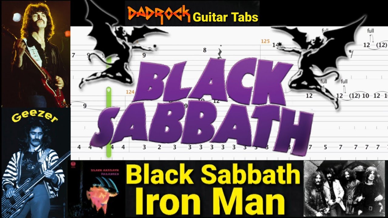 Iron Man - Black Sabbath - Guitar + Bass TABS Lesson