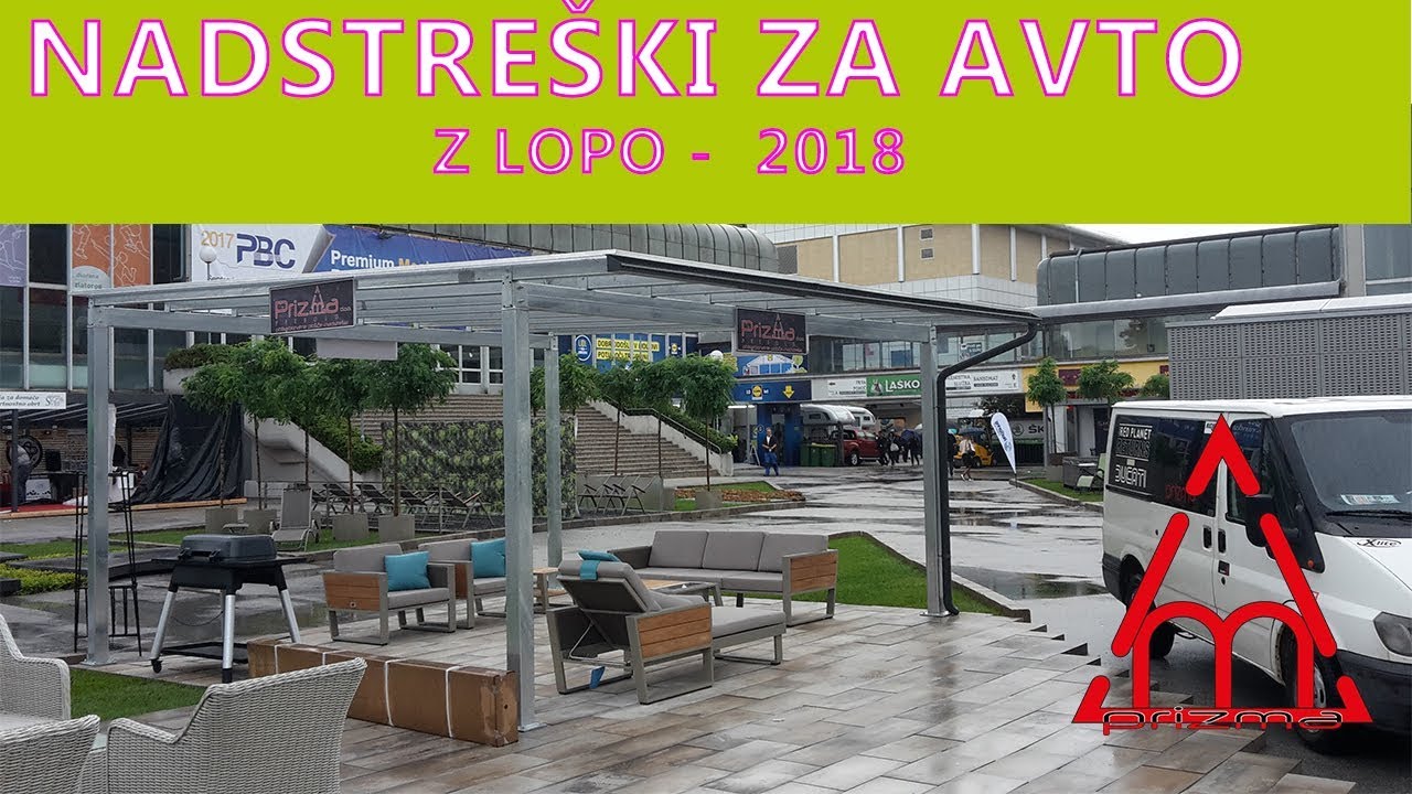 Nadstreški za avto z lopo prezentacija 2018