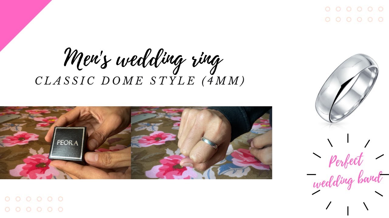 Unboxing 925 Sterling Silver 4mm  Domed Comfort Fit Wedding Ring (Aesthetic ver.)