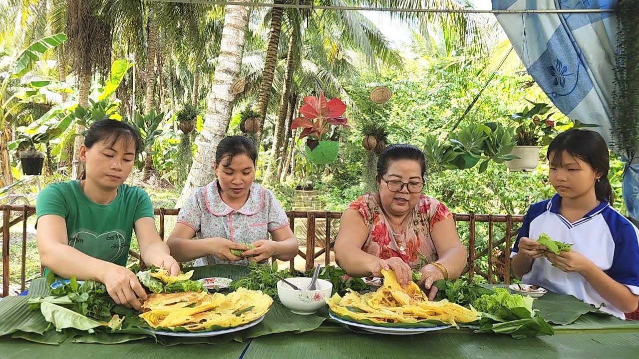 Bí Quyết Làm Món Bánh Xèo Tép Bạc Non Thơm Ngon Giòn Rụm |TKQ & Family T 2189
