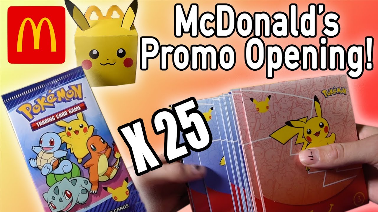 Opening 25 Mcdonald's Pokemon Promo Booster Packs! (2021)