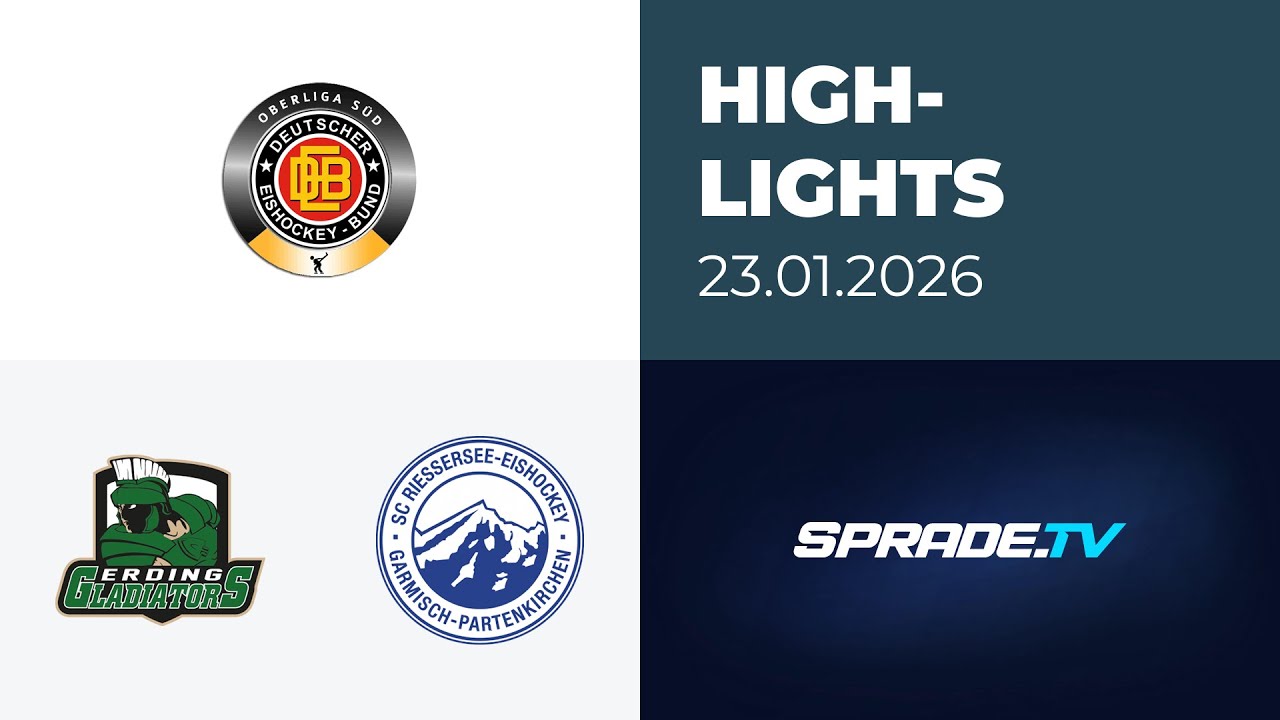 23.01.2026 - Highlights - Erding Gladiators vs. SC Riessersee